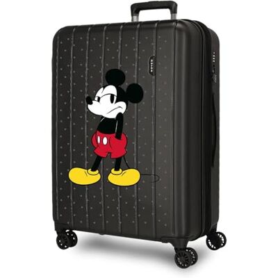 Disney Joumma Mickey Waiting Maleta Mediana Negro 48x65x27 cms rígida 3,5 kgs Cierre TSA Integrado ABS 3,5 kgs 72L Extensible Disney Joumma Mickey Waiting Maleta Mediana Negro 48x65x27 cms rígida 3,5 kgs Cierre TSA Integrado ABS 3,5 kgs 72L Extensible