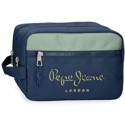 Pepe Jeans Arwyn Neceser Dos Compartimentos Adaptable Marino 26x16x12 cm Poliéster 4,99L by Joumma Bags Pepe Jeans Arwyn Neceser Dos Compartimentos Adaptable Marino 26x16x12 cm Poliéster 4,99L by Joumma Bags