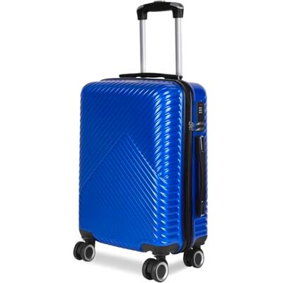 Mercury - Maleta de Viaje rígida(Azul, Grande) Cabina, Mediana, Grande 00% ABS, Ruedas Giratorias, Prácticas y Ligeras con Cierre de Seguridad. Mercury - Maleta de Viaje rígida(Azul, Grande) Cabina, Mediana, Grande 00% ABS, Ruedas Giratorias, Prácticas y Ligeras con Cierre de Seguridad.