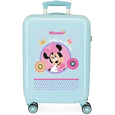 Disney Minnie Today is my Day Maleta de Cabina Azul 38x55x20 cms Rígida ABS Cierre de combinación Lateral 34L 2 kgs 4 Ruedas Dobles Equipaje de Mano Disney Minnie Today is my Day Maleta de Cabina Azul 38x55x20 cms Rígida ABS Cierre de combinación Lateral 34L 2 kgs 4 Ruedas Dobles Equipaje de Mano