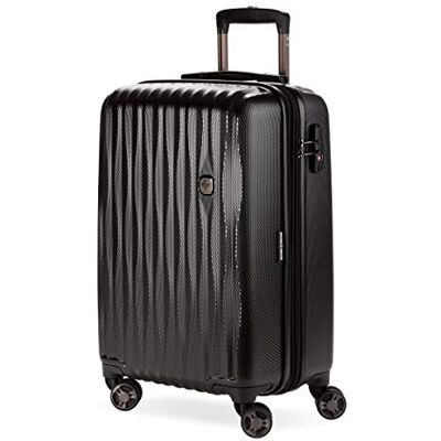 SwissGear 7272 Energie Maleta rígida expandible con Ruedas giratorias y Cerradura TSA, Negro, Carry-On 19-Inch SwissGear 7272 Energie Maleta rígida expandible con Ruedas giratorias y Cerradura TSA, Negro, Carry-On 19-Inch