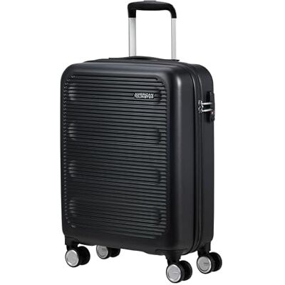 American Tourister Astrobeam Spinner S, Equipaje de Mano, 55 cm, 36 L, Negro (Storm Black) American Tourister Astrobeam Spinner S, Equipaje de Mano, 55 cm, 36 L, Negro (Storm Black)