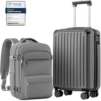 COOLIFE Ryanair Maleta Cabina 55x35x20 y EasyJet Equipaje de Mano 40x30x20 PC+ABS Rígida, Cerradura TSA, 4 ruedas gemelas 360°, resistente – Ideal para reuniones, viajes de negocios & fines de semana COOLIFE Ryanair Maleta Cabina 55x35x20 y EasyJet Equipaje de Mano 40x30x20 PC+ABS Rígida, Cerradura TSA, 4 ruedas gemelas 360°, resistente – Ideal para reuniones, viajes de negocios & fines de semana