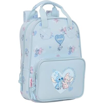 Safta STITCH Mochila Infantil, Adaptable con Asas, Tejido Reciclable, Ideal para Niños de Diferentes Edades, Cómoda y Versátil, Calidad y Resistencia, 20x8x28 cm Safta STITCH Mochila Infantil, Adaptable con Asas, Tejido Reciclable, Ideal para Niños de Diferentes Edades, Cómoda y Versátil, Calidad y Resistencia, 20x8x28 cm