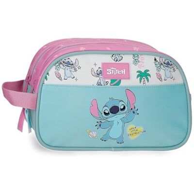 Disney Joumma Stitch Little Destruction Neceser Dos Compartimentos Adaptable Turquesa Verde 26x16x11 cm PVC Disney Joumma Stitch Little Destruction Neceser Dos Compartimentos Adaptable Turquesa Verde 26x16x11 cm PVC