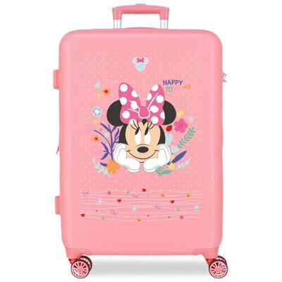 Disney Joumma Minnie Happy To Be Me Maleta Mediana Rosa 46x65x23 cm Rígida ABS Cierre de combinación Lateral 56L 3,1kg 4 Ruedas Dobles Disney Joumma Minnie Happy To Be Me Maleta Mediana Rosa 46x65x23 cm Rígida ABS Cierre de combinación Lateral 56L 3,1kg 4 Ruedas Dobles