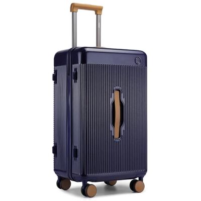 Kono Maleta Ligera de 24 Pulgadas con Carcasa rígida de ABS + PC, Maleta de Viaje de Moda con Cerradura TSA, Equipaje de Mano con 4 Ruedas giratorias, Navy, M, Moda Kono Maleta Ligera de 24 Pulgadas con Carcasa rígida de ABS + PC, Maleta de Viaje de Moda con Cerradura TSA, Equipaje de Mano con 4 Ruedas giratorias, Navy, M, Moda
