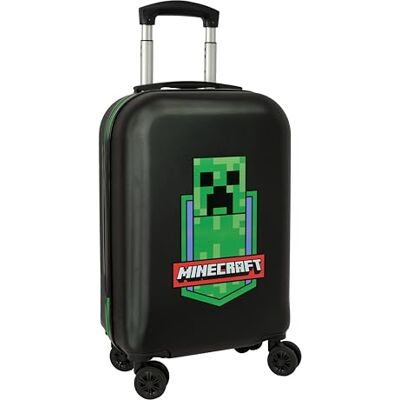 Safta Minecraft Trolley de Cabina 20 Pulgadas, Maleta con Ruedas, Candado de Seguridad, Maleta Ligera, 34.5x20x55 cm Safta Minecraft Trolley de Cabina 20 Pulgadas, Maleta con Ruedas, Candado de Seguridad, Maleta Ligera, 34.5x20x55 cm
