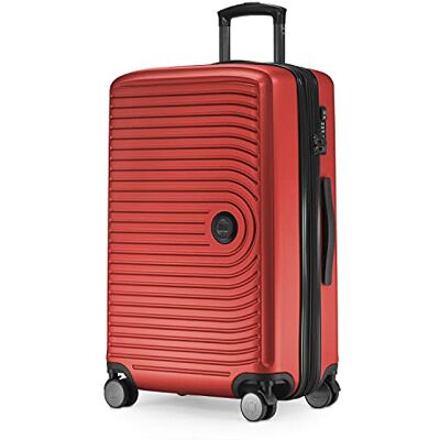 HAUPTSTADTKOFFER Mitte Maleta Rígida Mediana, TSA, 4 Ruedas, Equipaje Facturable con Ampliación de Volumen de 8 cm, 68 cm, 88 L, Rojo HAUPTSTADTKOFFER Mitte Maleta Rígida Mediana, TSA, 4 Ruedas, Equipaje Facturable con Ampliación de Volumen de 8 cm, 68 cm, 88 L, Rojo