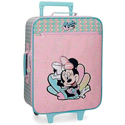 Disney Minnie Mermaid Maleta de Cabina Rosa 35x50x16 cms Blanda Poliéster 25L 1,8Kgs 2 Ruedas Equipaje de Mano Disney Minnie Mermaid Maleta de Cabina Rosa 35x50x16 cms Blanda Poliéster 25L 1,8Kgs 2 Ruedas Equipaje de Mano