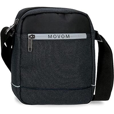 MOVOM Trimmed Bandolera Mediana Negro 17x22x6 cms Poliéster MOVOM Trimmed Bandolera Mediana Negro 17x22x6 cms Poliéster