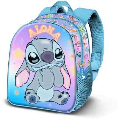 Disney Lilo y Stitch Mischievous-Mochila Basic, Azul 30 x 38 cm, Capacidad 13 L Disney Lilo y Stitch Mischievous-Mochila Basic, Azul 30 x 38 cm, Capacidad 13 L