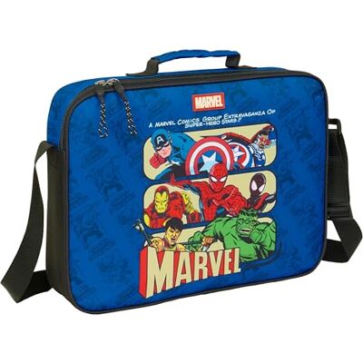 Safta AVENGERS Cartera Extraescolares, Maletín Portatodo, Bandolera, Cómoda y Versátil, Calidad y Resistencia, 38x6x28 cm Safta AVENGERS Cartera Extraescolares, Maletín Portatodo, Bandolera, Cómoda y Versátil, Calidad y Resistencia, 38x6x28 cm