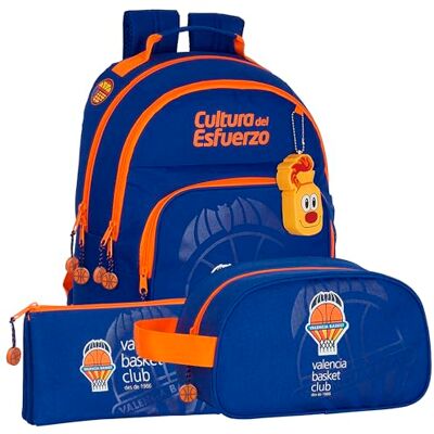 Conjunto Valencia Basket - Mochila, Estuche y Neceser Conjunto Valencia Basket - Mochila, Estuche y Neceser