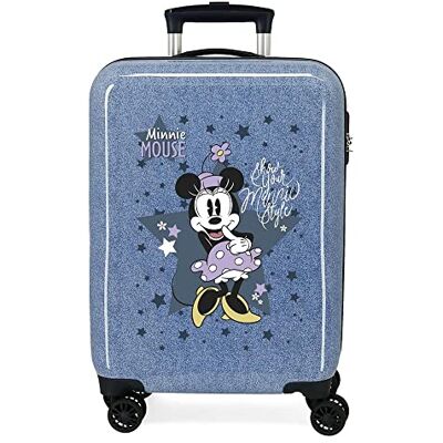 Disney Minnie Style Maleta de Cabina Azul 38x55x20 cms Rígida ABS Cierre de combinación Lateral 34L 2 kgs 4 Ruedas Dobles Equipaje de Mano Disney Minnie Style Maleta de Cabina Azul 38x55x20 cms Rígida ABS Cierre de combinación Lateral 34L 2 kgs 4 Ruedas Dobles Equipaje de Mano