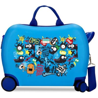 MOVOM Monsters Maleta Infantil Azul 50x38x20 cms Rígido ABS Cierre de combinación Lateral 34L 2,1 kgs Equipaje de Mano MOVOM Monsters Maleta Infantil Azul 50x38x20 cms Rígido ABS Cierre de combinación Lateral 34L 2,1 kgs Equipaje de Mano