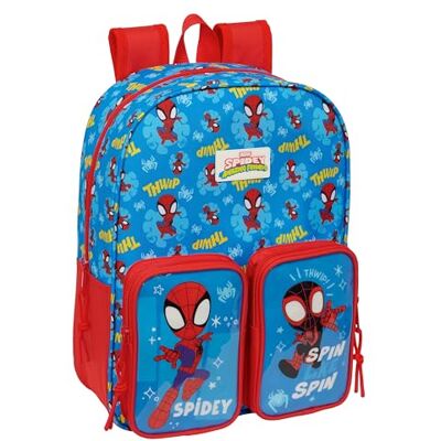 Safta SPIDEY Mochila Infantil, Adaptable a Carro, Fácil Limpieza, Ideal para Niños de Diferentes Edades, Cómoda y Versátil, Calidad y Resistencia, 26x11x34 cm Safta SPIDEY Mochila Infantil, Adaptable a Carro, Fácil Limpieza, Ideal para Niños de Diferentes Edades, Cómoda y Versátil, Calidad y Resistencia, 26x11x34 cm