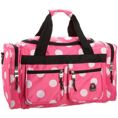 Rockland Bolsa de equipaje de 19 pulgadas, Puntos rosados, 48,26 cm, Bolsa de lona Rockland Bolsa de equipaje de 19 pulgadas, Puntos rosados, 48,26 cm, Bolsa de lona