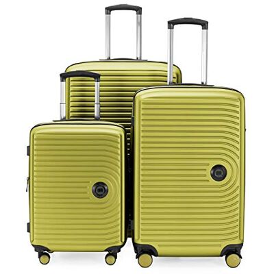 HAUPTSTADTKOFFER MITTE Juego de 3 Maletas Equipaje de Cabina con Ruedas de 55 cm, Trolley de tamaño Mediano de 68 cm + Maleta Grande de 77 cm, ABS, Combinación TSA, Fern HAUPTSTADTKOFFER MITTE Juego de 3 Maletas Equipaje de Cabina con Ruedas de 55 cm, Trolley de tamaño Mediano de 68 cm + Maleta Grande de 77 cm, ABS, Combinación TSA, Fern
