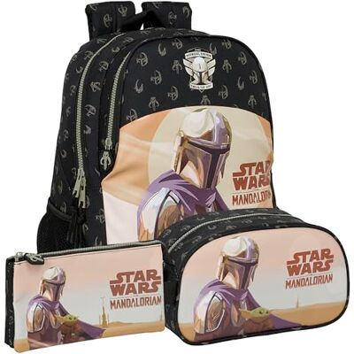 Safta Pack 3 Piezas THE MANDALORIAN THIS IS THE WAY Mochila, Estuche y Neceser THE MANDALORIAN Mochila, Estuche y Neceser Diseño Único y Licencia Oficial THE MANDALORIAN Safta Pack 3 Piezas THE MANDALORIAN THIS IS THE WAY Mochila, Estuche y Neceser THE MANDALORIAN Mochila, Estuche y Neceser Diseño Único y Licencia Oficial THE MANDALORIAN