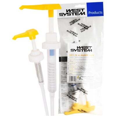 West System Dispensadores Resina Epoxi Transparente 5:1, Pack A Bombas amarillas, ajuste directo a envases, epoxi 2 componentes, resina epoxi manualidades, adhesivo marino, mezcla precisa West System Dispensadores Resina Epoxi Transparente 5:1, Pack A Bombas amarillas, ajuste directo a envases, epoxi 2 componentes, resina epoxi manualidades, adhesivo marino, mezcla precisa