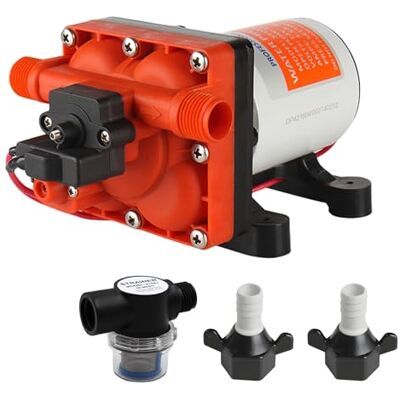 Seaflo Bomba de diafragma Serie 42 con bypass-12V/24V 3.0GPM 55PSI (12 Voltios) Seaflo Bomba de diafragma Serie 42 con bypass-12V/24V 3.0GPM 55PSI (12 Voltios)