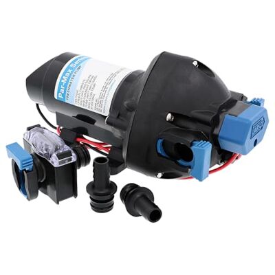 Jabsco Par-MAX 3 Bomba de Suministro de Agua Dulce Marina: 12 V, 3 GPM, Cierre a 40 PSI Jabsco Par-MAX 3 Bomba de Suministro de Agua Dulce Marina: 12 V, 3 GPM, Cierre a 40 PSI