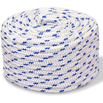 vidaXL Cuerda Marina de PP 14 mm 50 m Blanca SOGA Mecate Cabo Hogar Bricolaje vidaXL Cuerda Marina de PP 14 mm 50 m Blanca SOGA Mecate Cabo Hogar Bricolaje