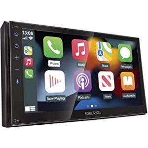 Road Angel , Radio estéreo para coche, con Apple Car Play, Android Auto, pantalla táctil capacitiva de 7 pulgadas, Bluetooth, Spotify, DAB+ y WAZE, navegación por satélite, color negro Road Angel , Radio estéreo para coche, con Apple Car Play, Android Auto, pantalla táctil capacitiva de 7 pulgadas, Bluetooth, Spotify, DAB+ y WAZE, navegación por satélite, color negro