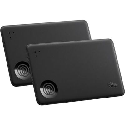 Life360 Tile by Slim Localizador Bluetooth para Carteras, Etiquetas de Equipaje, pasaportes y más. Compatible con iOS y Android. Paquete de 2 (Negro) Life360 Tile by Slim Localizador Bluetooth para Carteras, Etiquetas de Equipaje, pasaportes y más. Compatible con iOS y Android. Paquete de 2 (Negro)