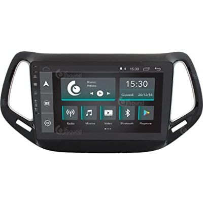 Jf Sound car audio system JF-031JCA-XDAB Autorradio de Ajuste Personalizado Compatible con Jeep Compass Android GPS Bluetooth WiFi Dab USB Pantalla táctil Full HD 10 Jf Sound car audio system JF-031JCA-XDAB Autorradio de Ajuste Personalizado Compatible con Jeep Compass Android GPS Bluetooth WiFi Dab USB Pantalla táctil Full HD 10