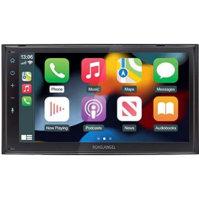Aura by Road Angel Mechless Double DIN Car Stereo Apple Car Play/Android Auto by Road Angel, Dab & WAZE, 6.8" Touchscreen, Bluetooth Aura by Road Angel Mechless Double DIN Car Stereo Apple Car Play/Android Auto by Road Angel, Dab & WAZE, 6.8" Touchscreen, Bluetooth