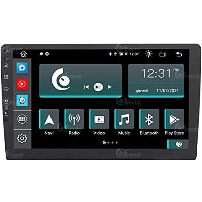 Jf Sound car audio system Autorradio Universal 2 DIN Android GPS Bluetooth WiFi Dab USB Pantalla táctil Full HD 10" procesador de 8 núcleos y comandos de Voz Jf Sound car audio system Autorradio Universal 2 DIN Android GPS Bluetooth WiFi Dab USB Pantalla táctil Full HD 10" procesador de 8 núcleos y comandos de Voz