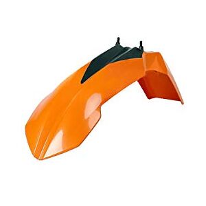 Polisport Guardabarros delantero réplica OEM fabricado en plástico brillante duradero y resistente compatible con motocicletas KTM en color naranja Polisport Guardabarros delantero réplica OEM fabricado en plástico brillante duradero y resistente compatible con motocicletas KTM en color naranja