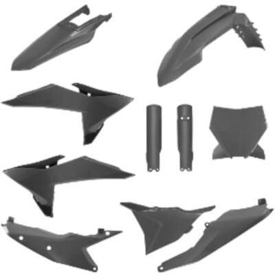 Polisport Kit completo de plásticos para KTM SX/SXF/XC 25'- con ajuste perfecto y calidad OEM para uso off-road, Color Nardo Gris Polisport Kit completo de plásticos para KTM SX/SXF/XC 25'- con ajuste perfecto y calidad OEM para uso off-road, Color Nardo Gris