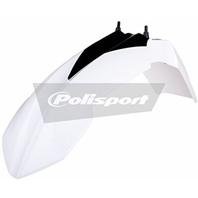 Polisport 8571500018 Guardabarros delantero réplica OEM fabricado en plástico brillante duradero y resistente compatible con motocicletas KTM en color blanco Polisport 8571500018 Guardabarros delantero réplica OEM fabricado en plástico brillante duradero y resistente compatible con motocicletas KTM en color blanco