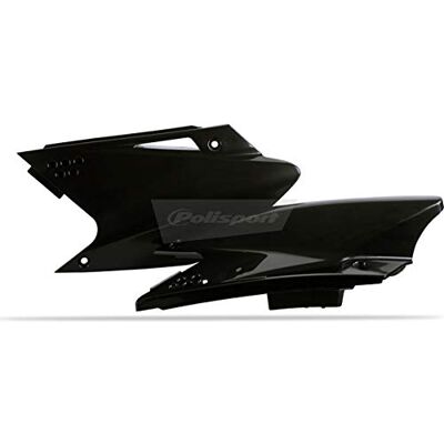 Polisport Panel lateral de plástico para Kawasaki KX250F (2003-2008), 8 unidades, color negro Polisport Panel lateral de plástico para Kawasaki KX250F (2003-2008), 8 unidades, color negro