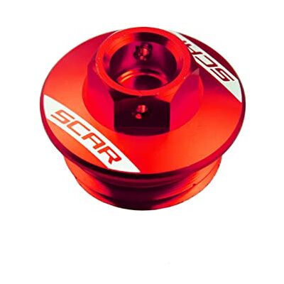 SCAR Tapón Llenado Aceite Compatible con KTM SX SXF SX-F EXC EXCF 50 65 85 125 250 350 450 500 06-23 Rojo SCAR Tapón Llenado Aceite Compatible con KTM SX SXF SX-F EXC EXCF 50 65 85 125 250 350 450 500 06-23 Rojo