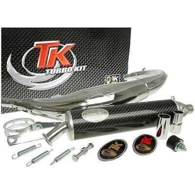 TURBO KIT Turbo de escape Kit Road RQ cromo para Yamaha TZR 50 TURBO KIT Turbo de escape Kit Road RQ cromo para Yamaha TZR 50
