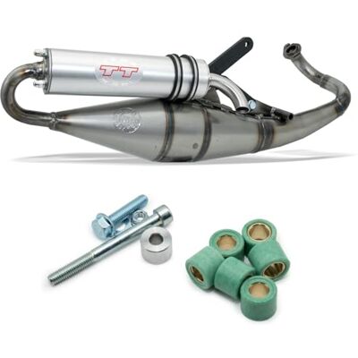 Unbekannt Sistema de Escape LeoVince Handmade TT para Kymco Top Boy 50/Super 9, Certificado E Unbekannt Sistema de Escape LeoVince Handmade TT para Kymco Top Boy 50/Super 9, Certificado E