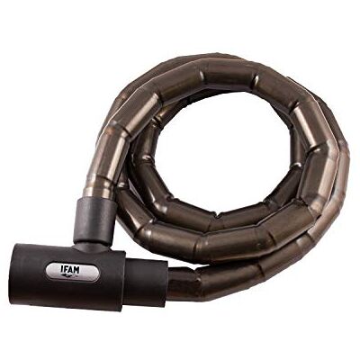 Ifam 046410 - Cerradura de moto - 120 cm, Cable de acero, Llave Ifam 046410 - Cerradura de moto - 120 cm, Cable de acero, Llave