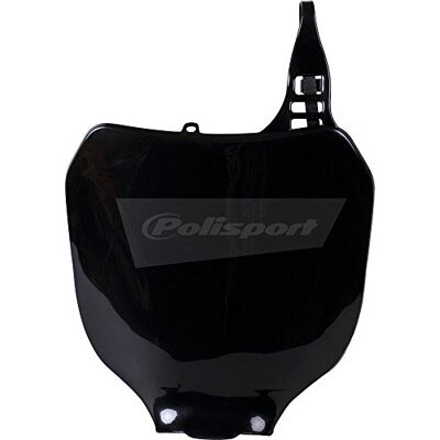 Polisport Portanúmeros frontal réplica OEM fabricado en plástico brillante duradero y resistente compatible con motocicletas Yamaha en color negro Polisport Portanúmeros frontal réplica OEM fabricado en plástico brillante duradero y resistente compatible con motocicletas Yamaha en color negro
