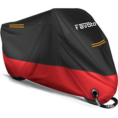 Favoto Cubierta de Motocicleta - Impermeable, UV, Pesada Favoto Cubierta de Motocicleta - Impermeable, UV, Pesada