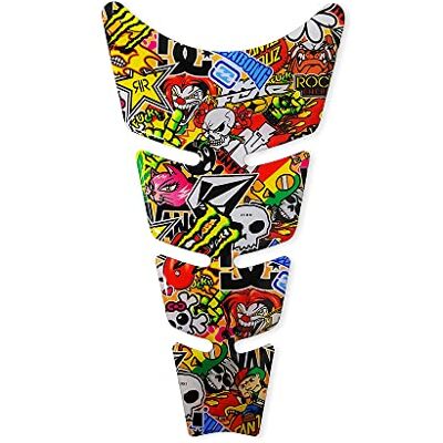 4R Quattroerre.it Pegatina 3D Para el Depósito de la Moto Slim, Sticker Bomb 4R Quattroerre.it Pegatina 3D Para el Depósito de la Moto Slim, Sticker Bomb