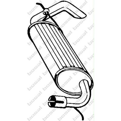 Bosal 211-393 Silenciador de escape - Parte de escape Bosal 211-393 Silenciador de escape - Parte de escape