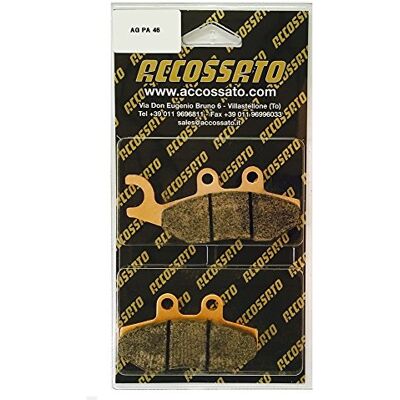 ACCOSSATO Pastilla de freno para Piaggio > BV 200, 200 (2002 – 2004), juego de 2 ACCOSSATO Pastilla de freno para Piaggio > BV 200, 200 (2002 – 2004), juego de 2