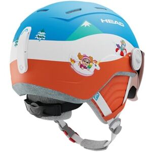 HEAD Mojo Visor Paw Patrol Casco de esquí y Snowboard con Visor, diseño de la Patrulla Canina, Color Rojo y Azul HEAD Mojo Visor Paw Patrol Casco de esquí y Snowboard con Visor, diseño de la Patrulla Canina, Color Rojo y Azul