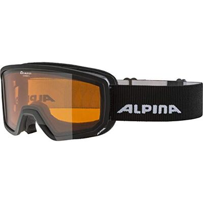 ALPINA Unisex Adultos, SCARABEO S DH Gafas de esquí, Black, One Size ALPINA Unisex Adultos, SCARABEO S DH Gafas de esquí, Black, One Size