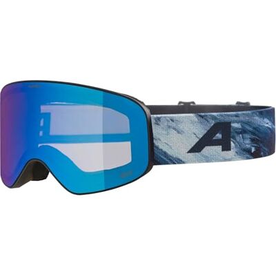 ALPINA FERNIE Q-LITE Gafas de esquí espejadas para niños, lentes OTG con aumento de contraste y polarizadas, ideal para usuarios de gafas, con 100% de protección UV, black-blue matt ALPINA FERNIE Q-LITE Gafas de esquí espejadas para niños, lentes OTG con aumento de contraste y polarizadas, ideal para usuarios de gafas, con 100% de protección UV, black-blue matt