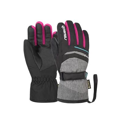 Reusch Bolt GTX Guantes Infantiles, Infantil, Color Black/Black Melange/Pink GLO, tamaño 4 Reusch Bolt GTX Guantes Infantiles, Infantil, Color Black/Black Melange/Pink GLO, tamaño 4